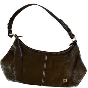 Item is no longer available.  The SAK brown leather shoulder bag-small